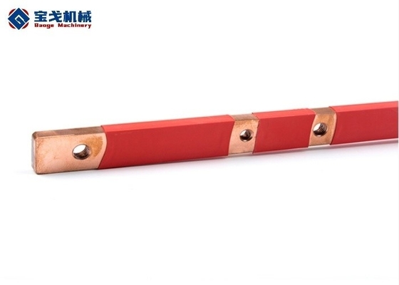 99.98% Copper Content RoHS Certified Insulation Sleeve Panel Cabinet Flat Tinned Busbar
