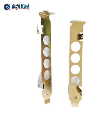 YZ05 Fine Blanking Open Electroplating Gold WiFi Receiver Chassis Stamping Parts