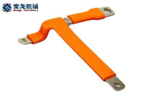 RoHS Compliant Nickel Plated PVC Cover Bending Copper Bus Bar for Custom Requirements