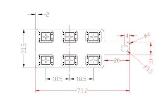 PU Ect Cover Customization Six Nickel Clad 18650 Battery Nickel Plated Copper Busbar