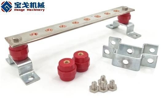 Lightning Protection Grounding Equipment Room Tin Plated Copper Busbar with PU Cover