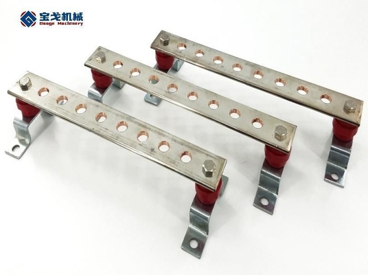 Lightning Protection Grounding Equipment Room Tin Plated Copper Busbar with PU Cover