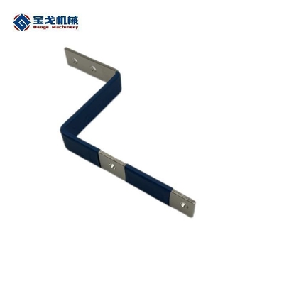 B59 Nickel Plated Blue Positive Lead-out Bus Bar with Insulation Sleeve and Long-lasting