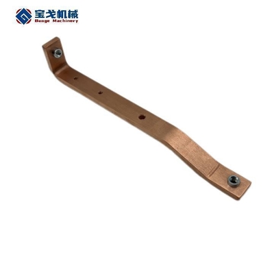 C11000 Copper Busbar Connected to Circuit Breaker in Electrical Panel ISO9001 Certified