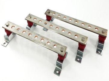 Customized Size Tinned Copper Earth Bar , Insulated Earth Bar Plug In Type