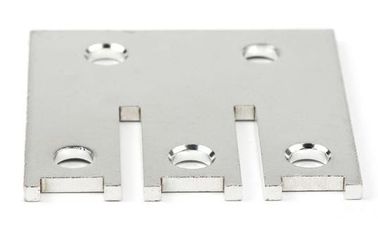 Custom Power Distribution Busbar , Silver Plated Copper Bus Bar With Stamping