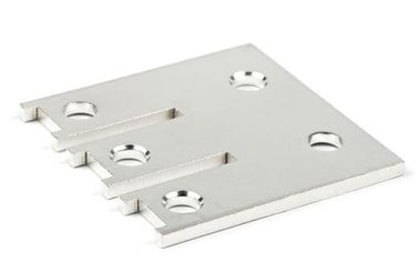 Custom Power Distribution Busbar , Silver Plated Copper Bus Bar With Stamping