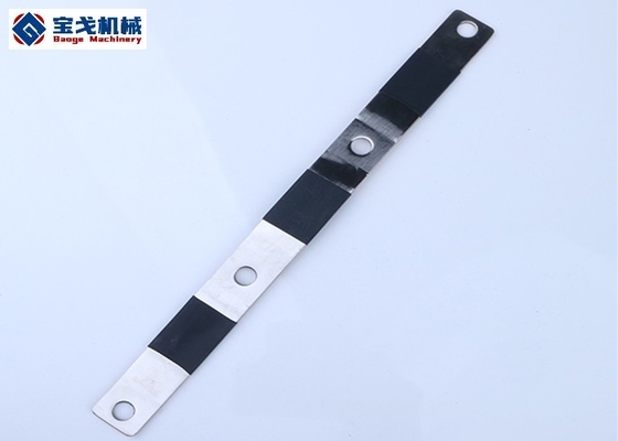 Bare Flat Copper Battery Terminal Busbar With Black Heat Shrink Tube