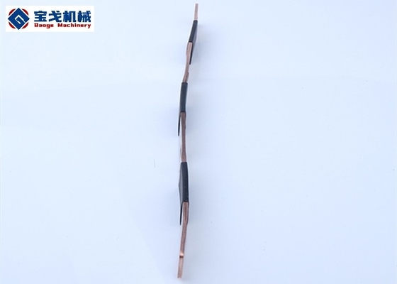 Bare Flat Copper Battery Terminal Busbar With Black Heat Shrink Tube