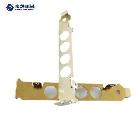 YZ05 Fine Blanking Open Electroplating Gold WiFi Receiver Chassis Stamping Parts