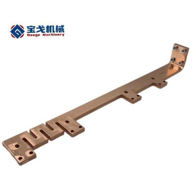 IGBT AC Output Copper Busbar with Tin Plated Cover Milling Process and Bending Craft